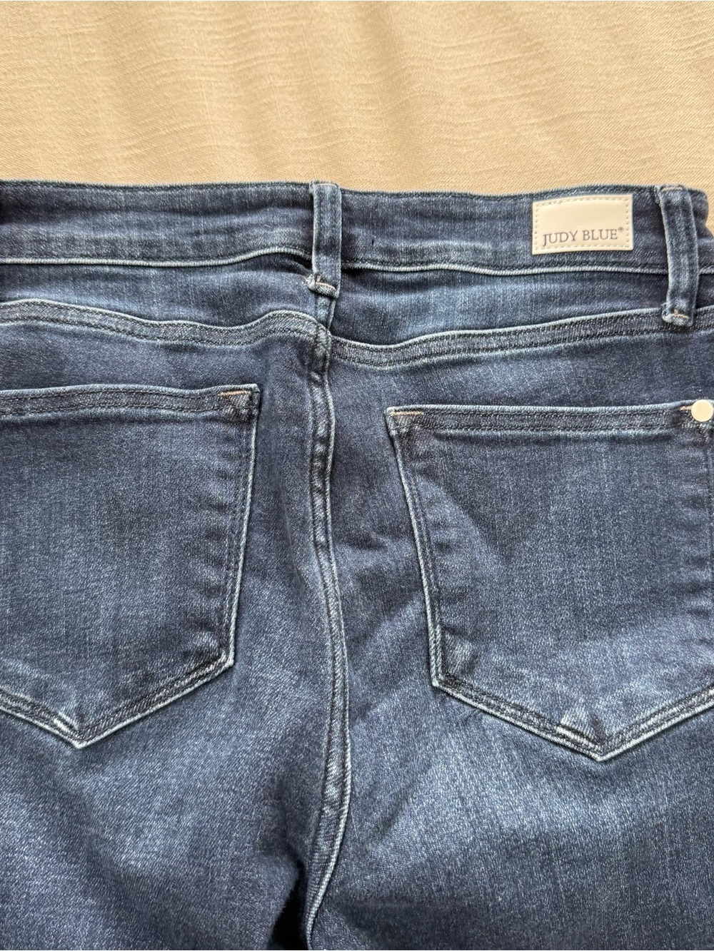Judy Blue Women's Mid Rise Classic Crinkle Ankle Detail Skinny Jeans Size 7/28 - Picture 6 of 10